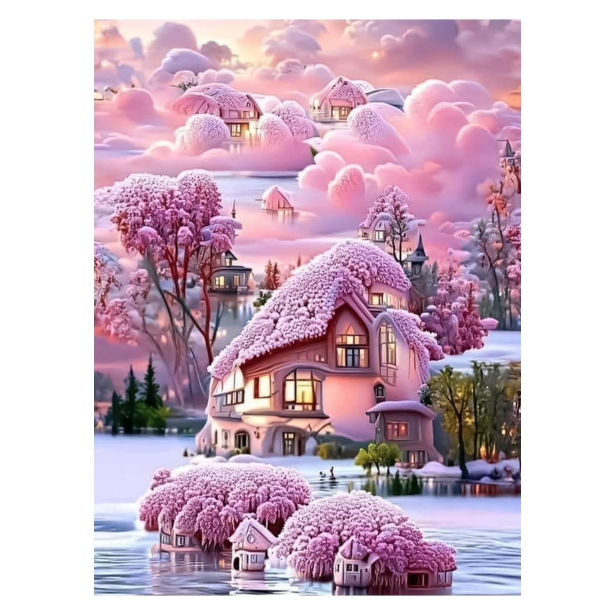 HASTHIP Diamond Painting Kit, 12x16inch Aesthetic Wonderland Diamond Painting, 5D Diamond Painting Kit for Adults & Kids, Very Suitable for Home Leisure and Wall Decoration, Gift for Kids and Adults HASTHIP Diamond Painting Kit, 12x16inch Aesthetic Wonderland Diamond Painting, 5D Diamond Painting Kit for Adults & Kids, Very Suitable for Home Leisure and Wall Decoration, Gift for Kids and Adults